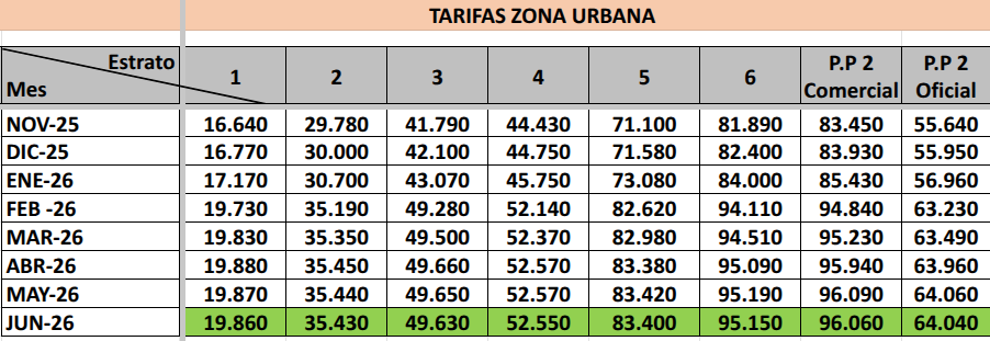 Zona urbana pasto